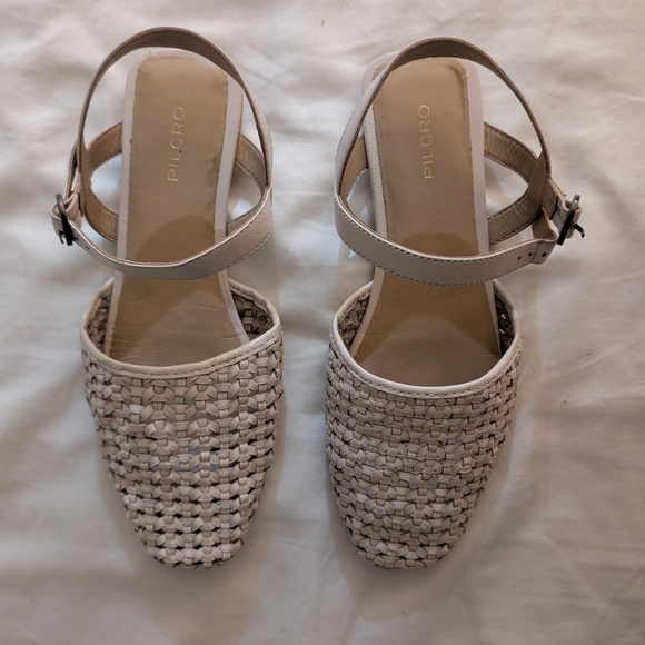 Pilcro Tan Woven Slingback Flats - Picture 2 of 2